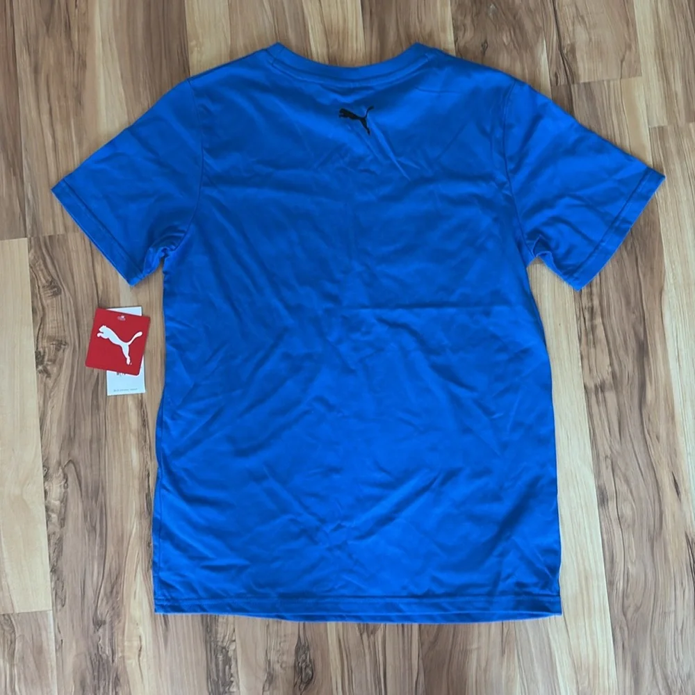 *NWT* Puma Blue Graphic Shirt | Size Boy’s 10/12 - Picture 2 of 7